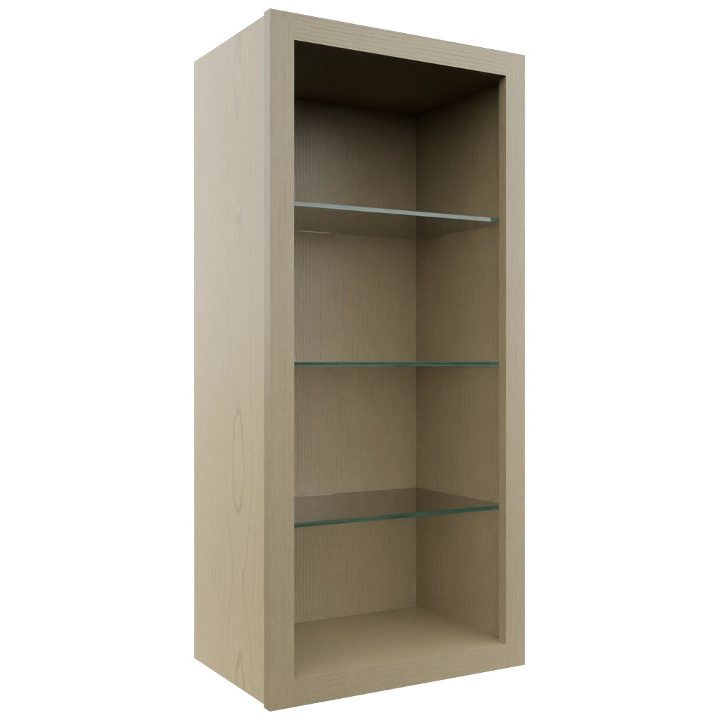 Fabuwood Desert Oak NDW1839 Wall Standard No Door Cabinet, Front View