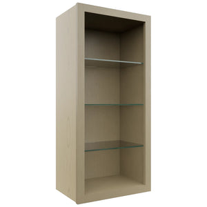 Fabuwood Desert Oak NDW1839 Wall Standard No Door Cabinet, Front View