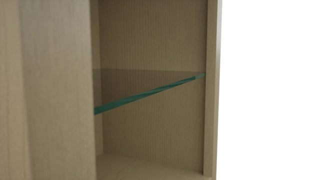 Fabuwood Desert Oak NDW1839 Wall Standard No Door Cabinet, Detail View