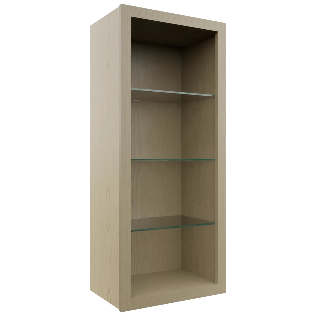 Fabuwood Desert Oak NDW1842 Wall Standard No Door Cabinet, Front View