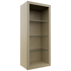 Fabuwood Desert Oak NDW1842 Wall Standard No Door Cabinet, Front View