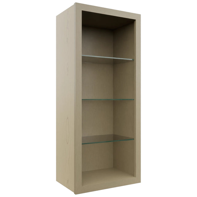 Fabuwood Desert Oak NDW1842 Wall Standard No Door Cabinet, Front View
