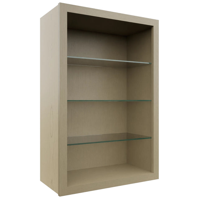 Fabuwood Desert Oak NDW2436 Wall Standard No Door Cabinet, Front View