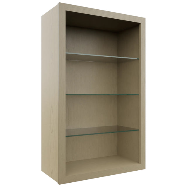 Fabuwood Desert Oak NDW2439 Wall Standard No Door Cabinet, Front View