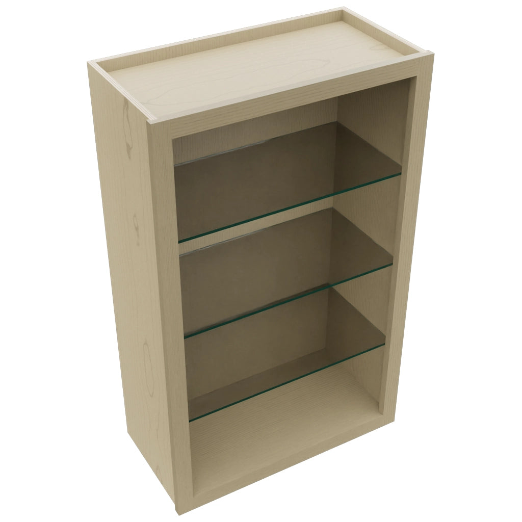 Fabuwood Desert Oak NDW2439 Wall Standard No Door Cabinet, Top View