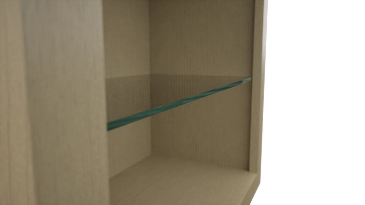 Fabuwood Desert Oak NDW2439 Wall Standard No Door Cabinet, Detail View