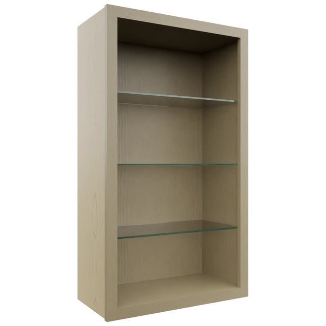 Fabuwood Desert Oak NDW2442 Wall Standard No Door Cabinet, Front View