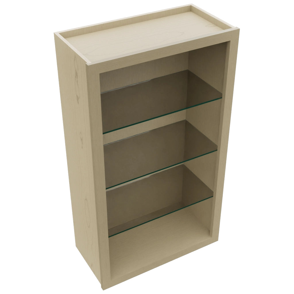 Fabuwood Desert Oak NDW2442 Wall Standard No Door Cabinet, Top View