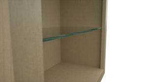 Fabuwood Desert Oak NDW2442 Wall Standard No Door Cabinet, Detail View