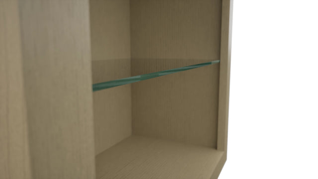 Fabuwood Desert Oak NDW2442 Wall Standard No Door Cabinet, Detail View