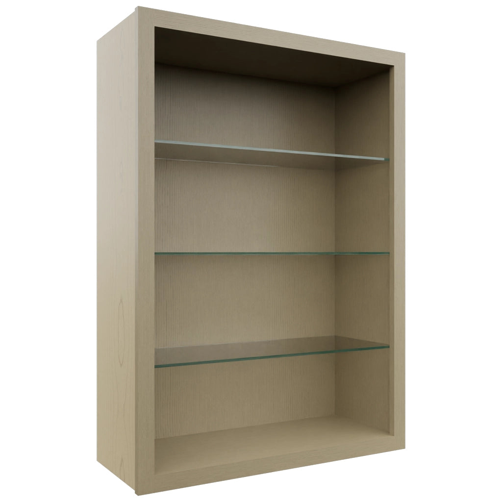 Fabuwood Desert Oak NDW3042 Wall Standard No Door Cabinet, Front View