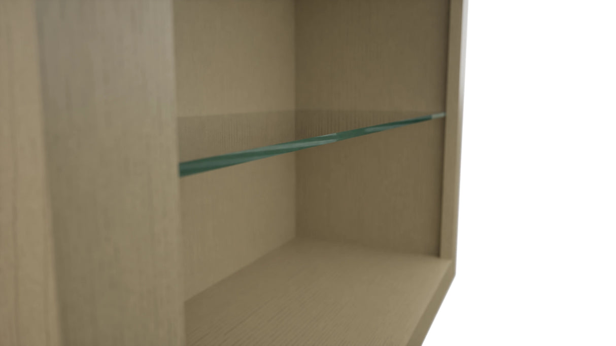 Fabuwood Desert Oak NDW3042 Wall Standard No Door Cabinet, Detail View