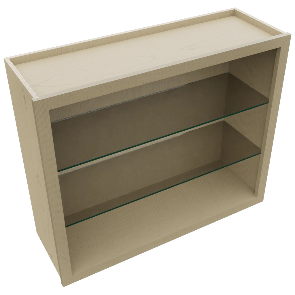 Fabuwood Desert Oak NDW3630 Wall Standard No Door Cabinet, Top View