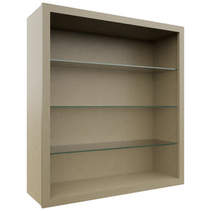 Fabuwood Desert Oak NDW3639 Wall Standard No Door Cabinet, Front View