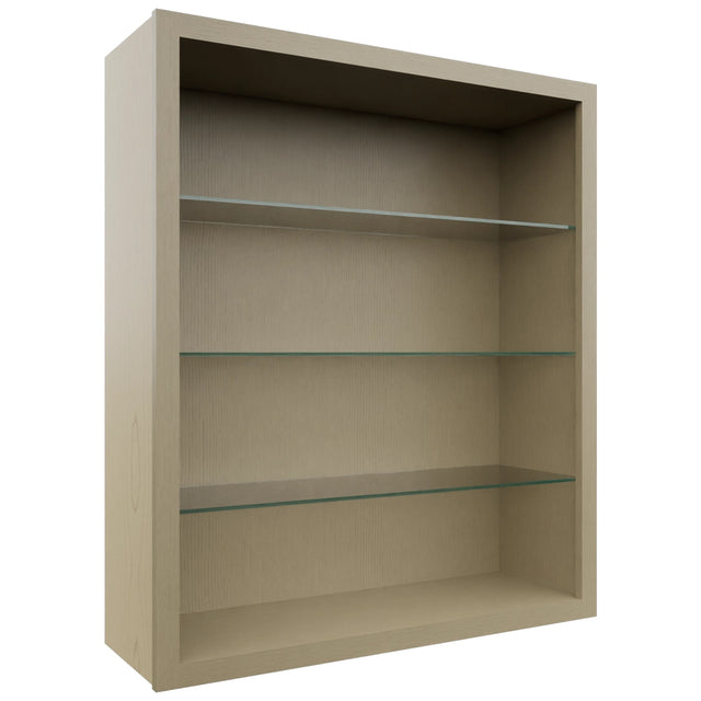 Fabuwood Desert Oak NDW3642 Wall Standard No Door Cabinet, Front View