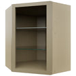 Fabuwood Desert Oak NDWDC2430 Wall Corner Diagonal No Door Cabinet, Front View