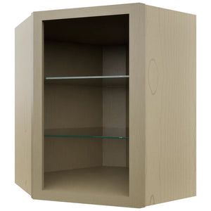 Fabuwood Desert Oak NDWDC2430 Wall Corner Diagonal No Door Cabinet, Front View