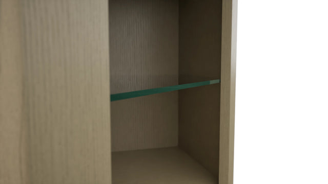 Fabuwood Desert Oak NDWDC2430 Wall Corner Diagonal No Door Cabinet, Detail View
