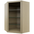 Fabuwood Desert Oak NDWDC2436 Wall Corner Diagonal No Door Cabinet, Front View