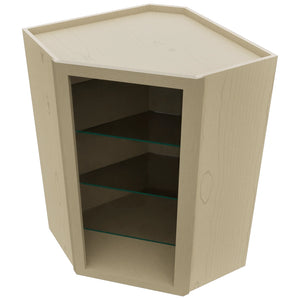Fabuwood Desert Oak NDWDC2436 Wall Corner Diagonal No Door Cabinet, Top View