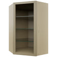 Fabuwood Desert Oak NDWDC2439 Wall Corner Diagonal No Door Cabinet, Front View