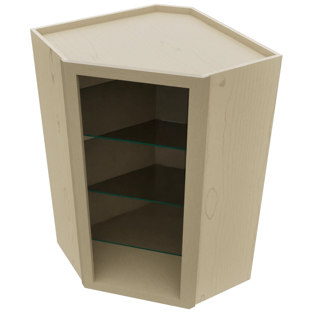 Fabuwood Desert Oak NDWDC2439 Wall Corner Diagonal No Door Cabinet, Top View