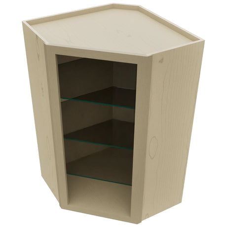 Fabuwood Desert Oak NDWDC2439 Wall Corner Diagonal No Door Cabinet, Top View