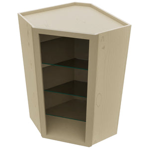 Fabuwood Desert Oak NDWDC2442 Wall Corner Diagonal No Door Cabinet, Top View