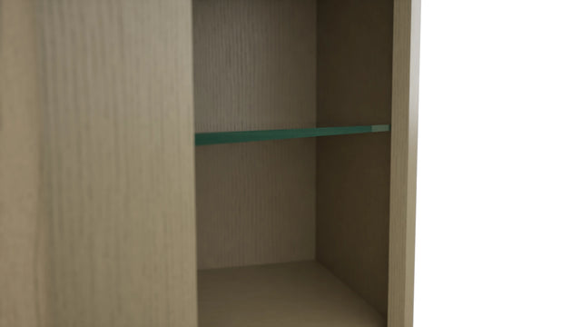 Fabuwood Desert Oak NDWDC2442 Wall Corner Diagonal No Door Cabinet, Detail View