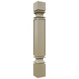 Fabuwood Desert Oak SP36 Base Post, Front View