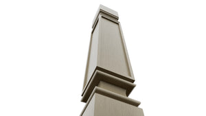 Fabuwood Desert Oak SP36 Base Post, Detail View