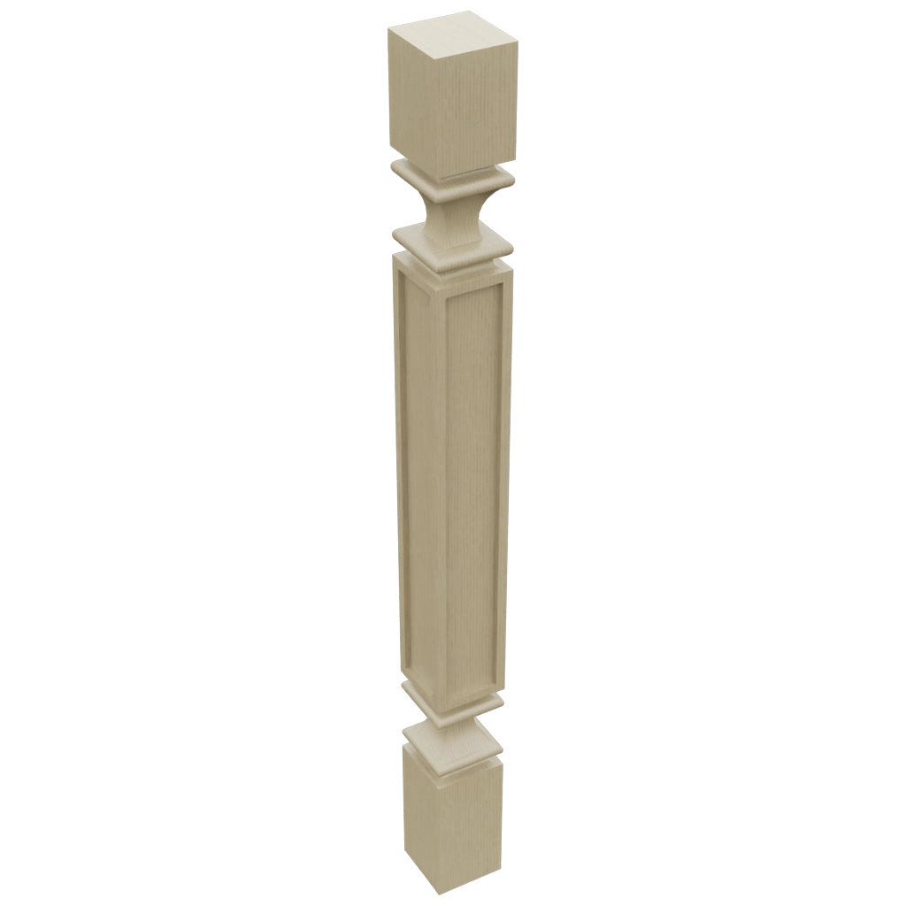 Fabuwood Desert Oak SP3X3 Base Post, Top View
