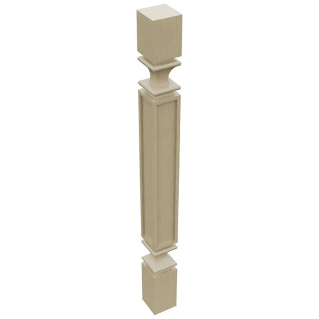Fabuwood Desert Oak SP3X3 Base Post, Top View