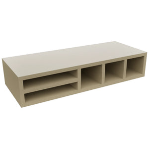 Fabuwood Desert Oak WO306 Wall Organizer Rack, Front View
