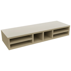Fabuwood Desert Oak WO366 Wall Organizer Rack, Top View