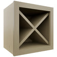 Fabuwood Desert Oak WR15X15 Wall Wine Rack, Front View