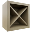 Fabuwood Desert Oak WR18X18 Wall Wine Rack, Front View