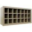 Fabuwood Desert Oak WR3618 Wall Wine Rack, Front View