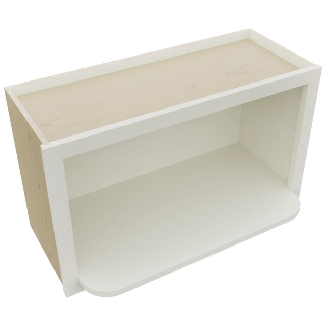 MW3018 ( Wall | Microwave Shelf Cabinet - 3"W X 18"H X 12"D ) | Dove