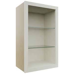 Fabuwood Dove NDW1830 Wall Standard No Door Cabinet, Front View