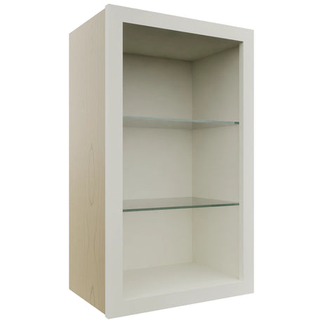 Fabuwood Dove NDW1830 Wall Standard No Door Cabinet, Front View
