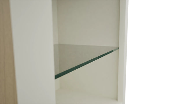Fabuwood Dove NDW1836 Wall Standard No Door Cabinet, Detail View