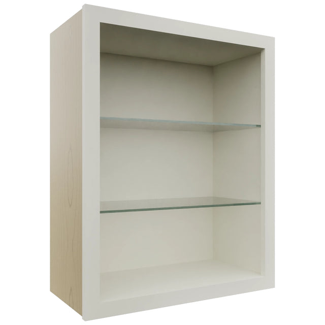 Fabuwood Dove NDW2430 Wall Standard No Door Cabinet, Front View