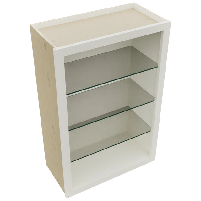 Fabuwood Dove NDW2436 Wall Standard No Door Cabinet, Top View
