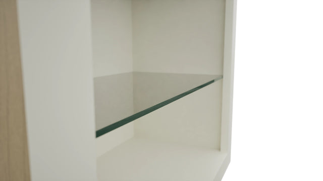Fabuwood Dove NDW2436 Wall Standard No Door Cabinet, Detail View