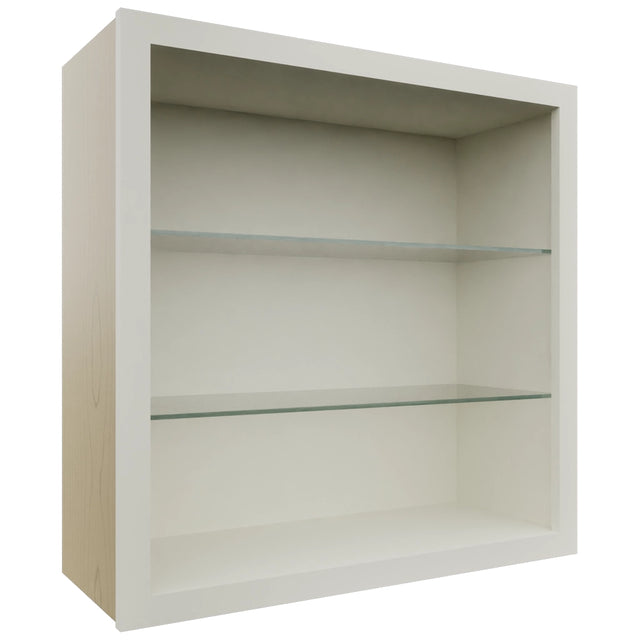 Fabuwood Dove NDW3030 Wall Standard No Door Cabinet, Front View