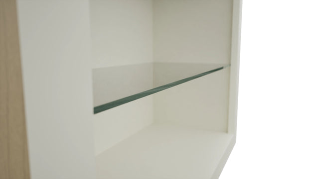 Fabuwood Dove NDW3039 Wall Standard No Door Cabinet, Detail View