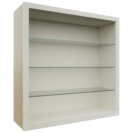 Fabuwood Dove NDW3636 Wall Standard No Door Cabinet, Front View