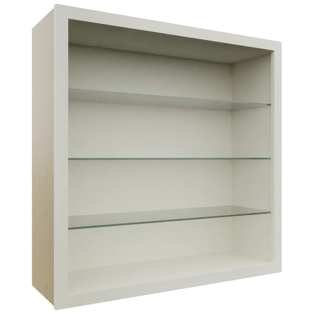 Fabuwood Dove NDW3636 Wall Standard No Door Cabinet, Front View