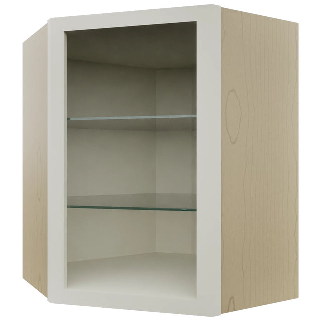 Fabuwood Dove NDWDC2430 Wall Corner Diagonal No Door Cabinet, Front View